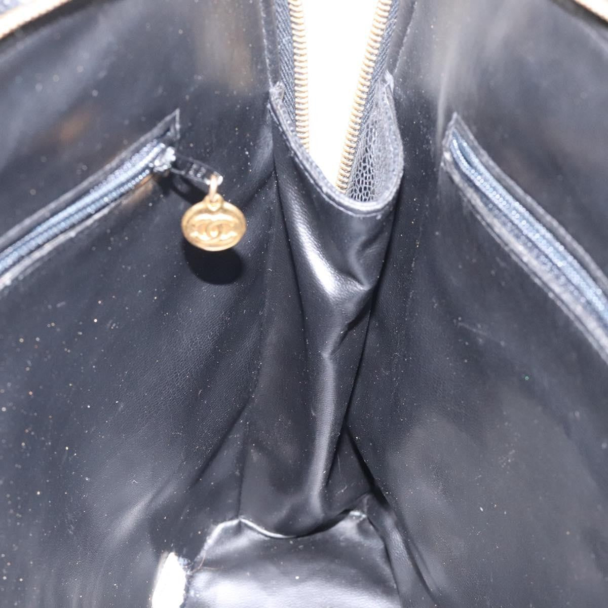 Chanel Coco Mark Black cakfskin, BLACK, CALFSKIN, Handbag