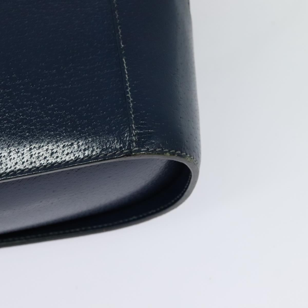 Gucci Vintage Shoulder Bag Leather, BLUE, LEATHER, Shoulder bag