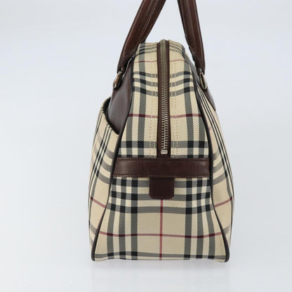 Burberry Nova Check Bowling Bag Canvas, BEIGE, NYLON, Handbag