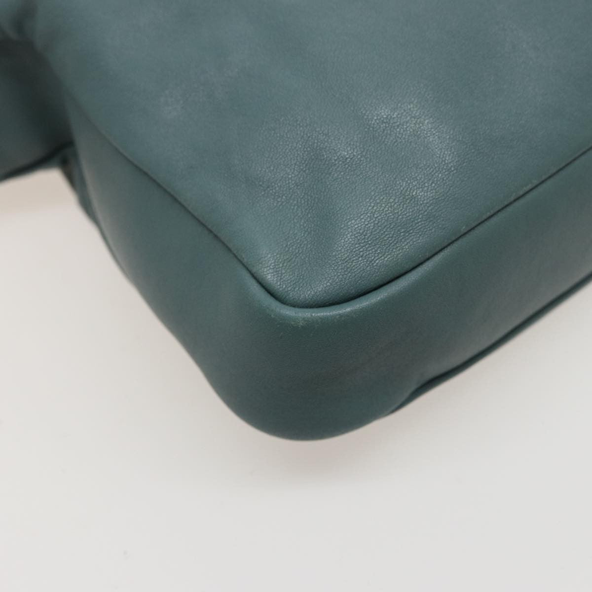 Chloe Vintage Shoulder Bag Leather, TURQUOISE, LEATHER, Shoulder bag