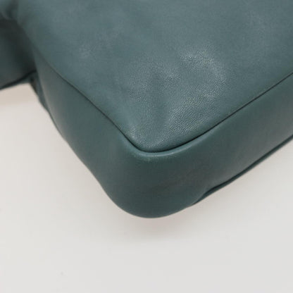 Chloe Vintage Shoulder Bag Leather, TURQUOISE, LEATHER, Shoulder bag