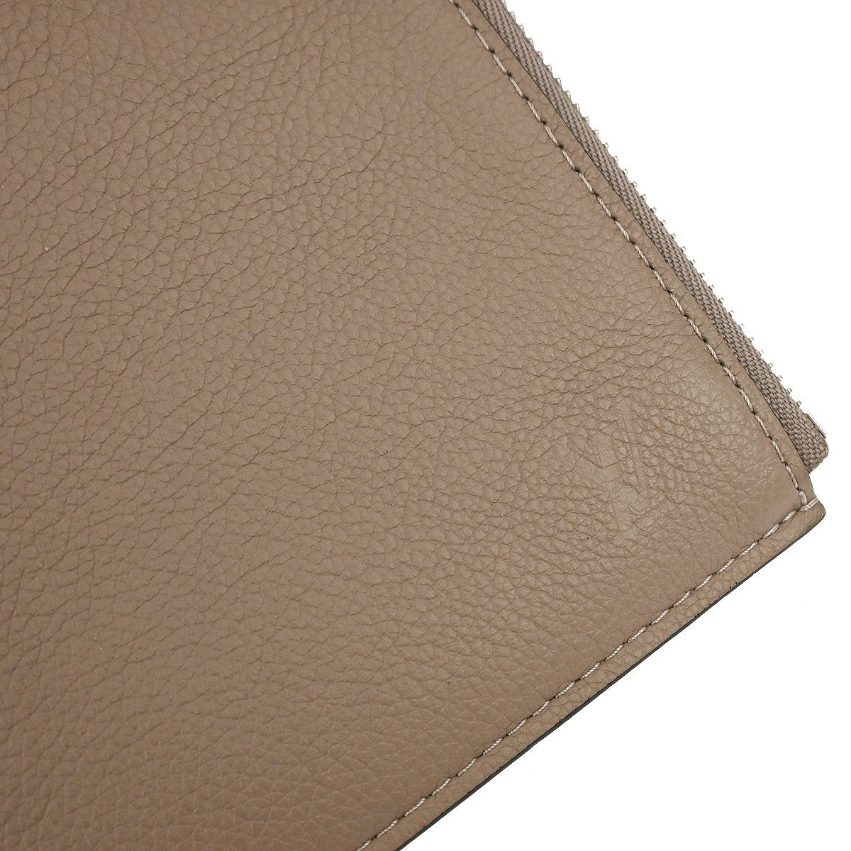 Louis Vuitton Zip Around Pochette Jour Leather, GRAY, LEATHER, Clutche & pouche