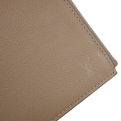 Louis Vuitton Zip Around Pochette Jour Leather, GRAY, LEATHER, Clutche & pouche