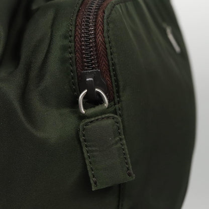 Prada Vintage Zip Handbag Tessuto, GREEN, NYLON, Handbag