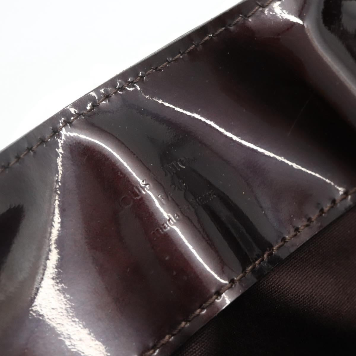 Louis Vuitton Melrose Avenue Handbag Monogram Vernis, Burgundy, Patent Leather, Handbag