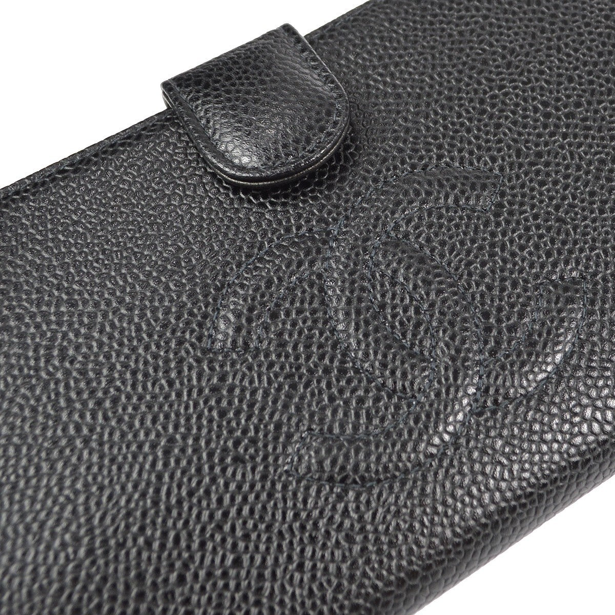 Chanel Timeless CC French Wallet Caviar, BLACK, LEATHER, Wallets