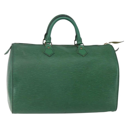 Louis Vuitton Speedy Handbag Epi Leather, GREEN, LEATHER, Handbag