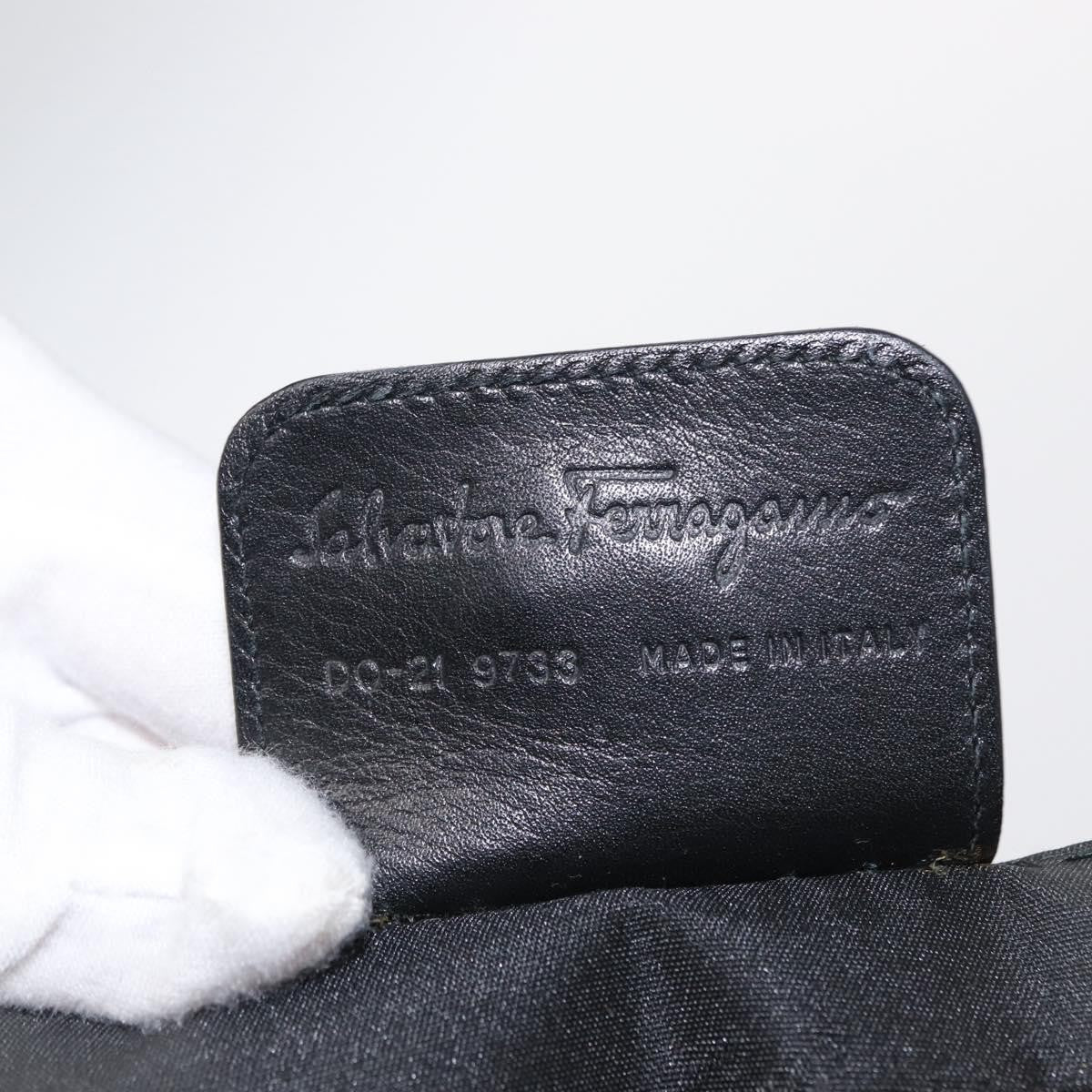 Salvatore Ferragamo Gancini handbag Wool, GRAY, WOOL, Handbag