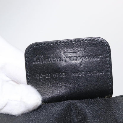 Salvatore Ferragamo Gancini handbag Wool, GRAY, WOOL, Handbag