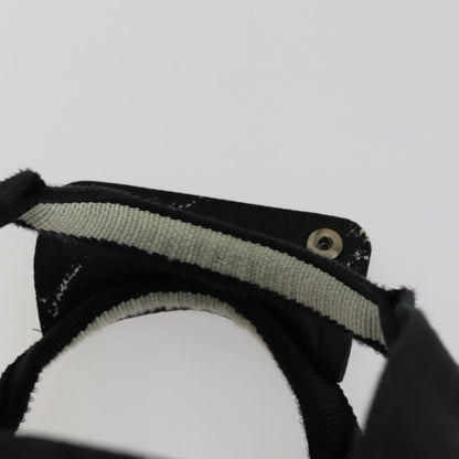 Chanel Travel Line Boston Bag Printed Nylon, BLACK, NYLON, Travel bag