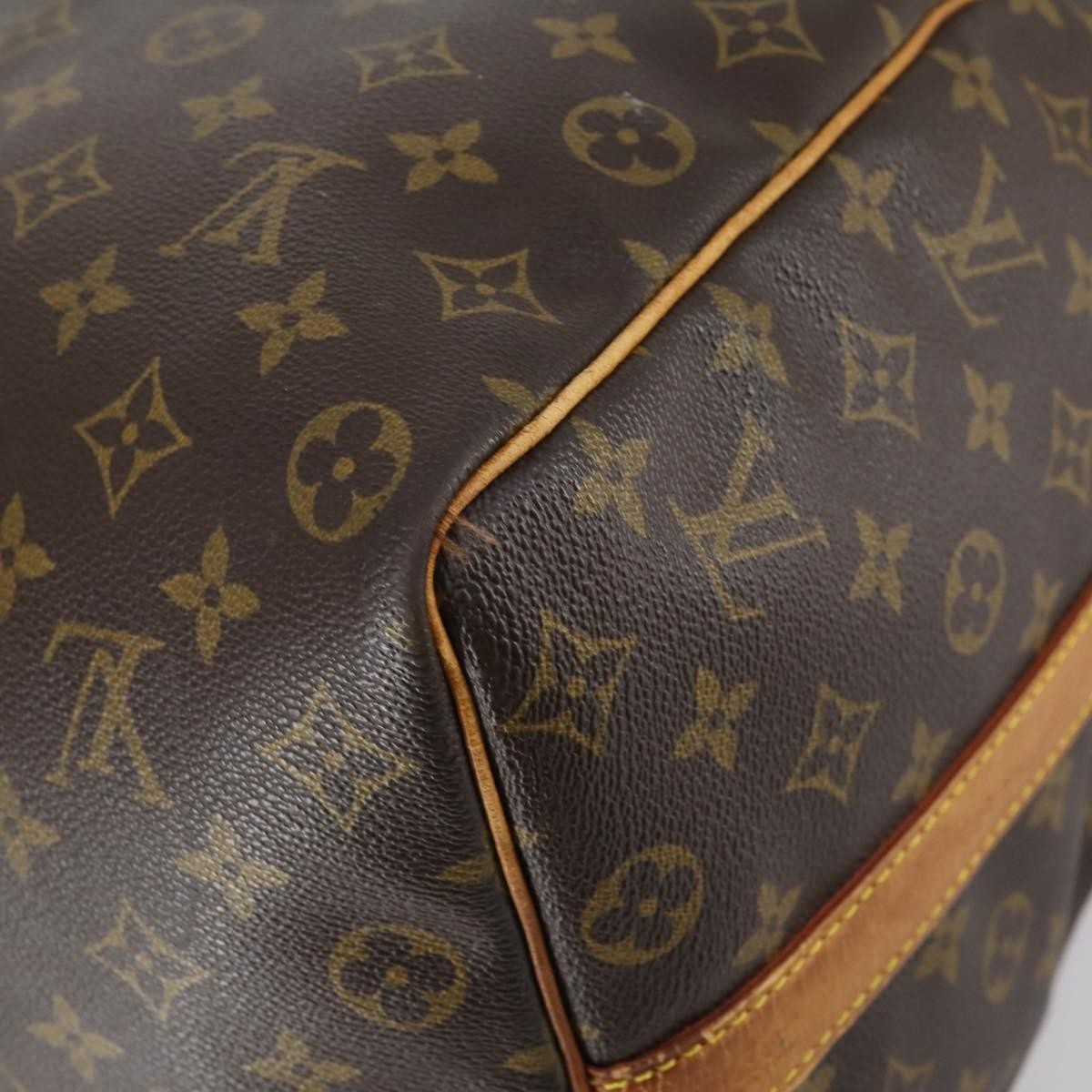 Louis Vuitton Keepall Bandouliere Bag Monogram Canvas, BROWN, CANVAS, Travel bag