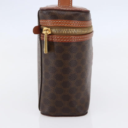 Celine Macadam Vanity Bag Canvas, BROWN, CANVAS, Travel bag