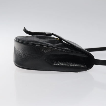 Saint Laurent Vintage Shoulder Bag Leather, BLACK, LEATHER, Shoulder bag