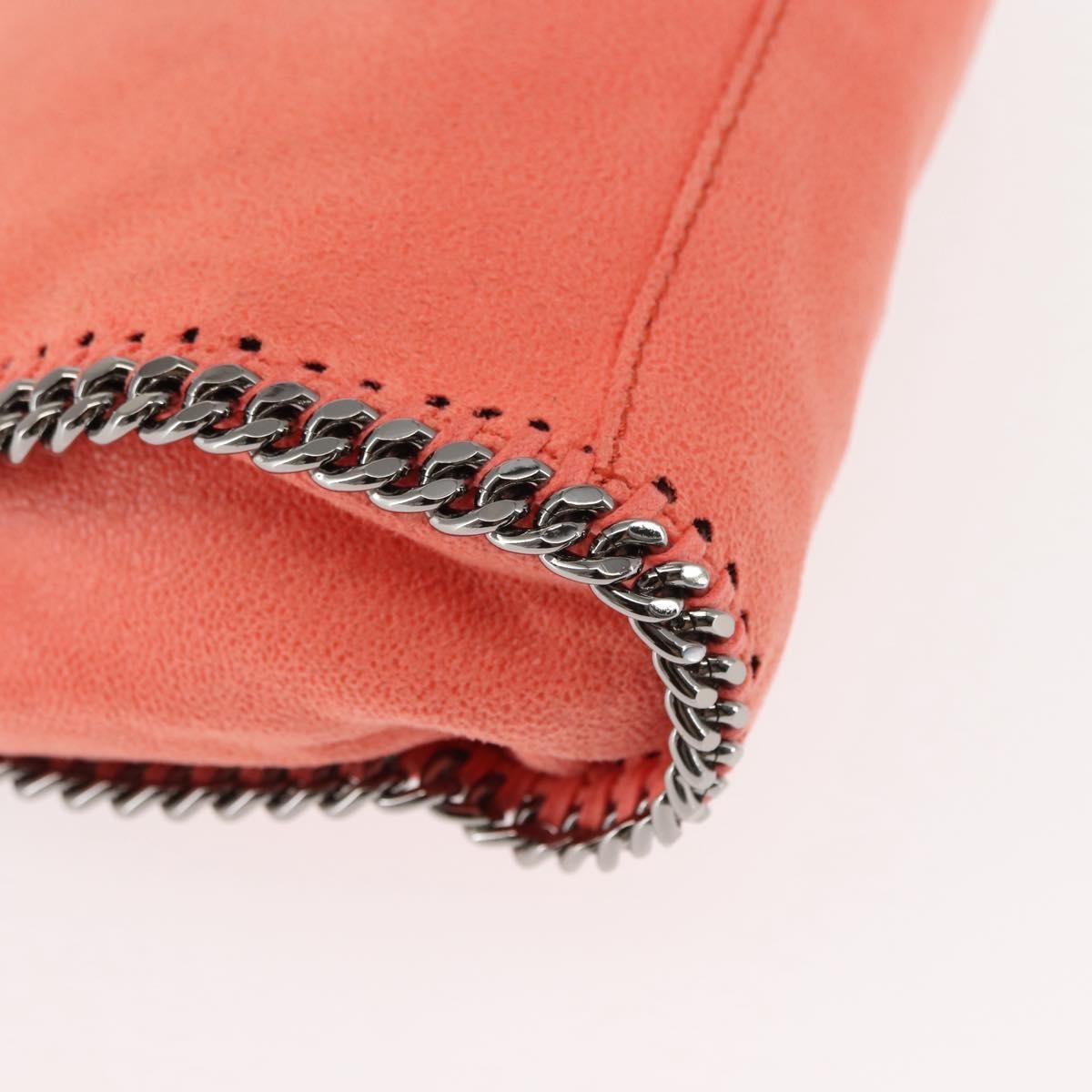 Stella McCartney Falabella Fold Over Crossbody Bag Suede, ORANGE, SUEDE, Shoulder bag