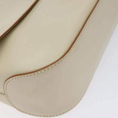 Salvatore Ferragamo Gancini handbag Leather, BEIGE, LEATHER, Handbag