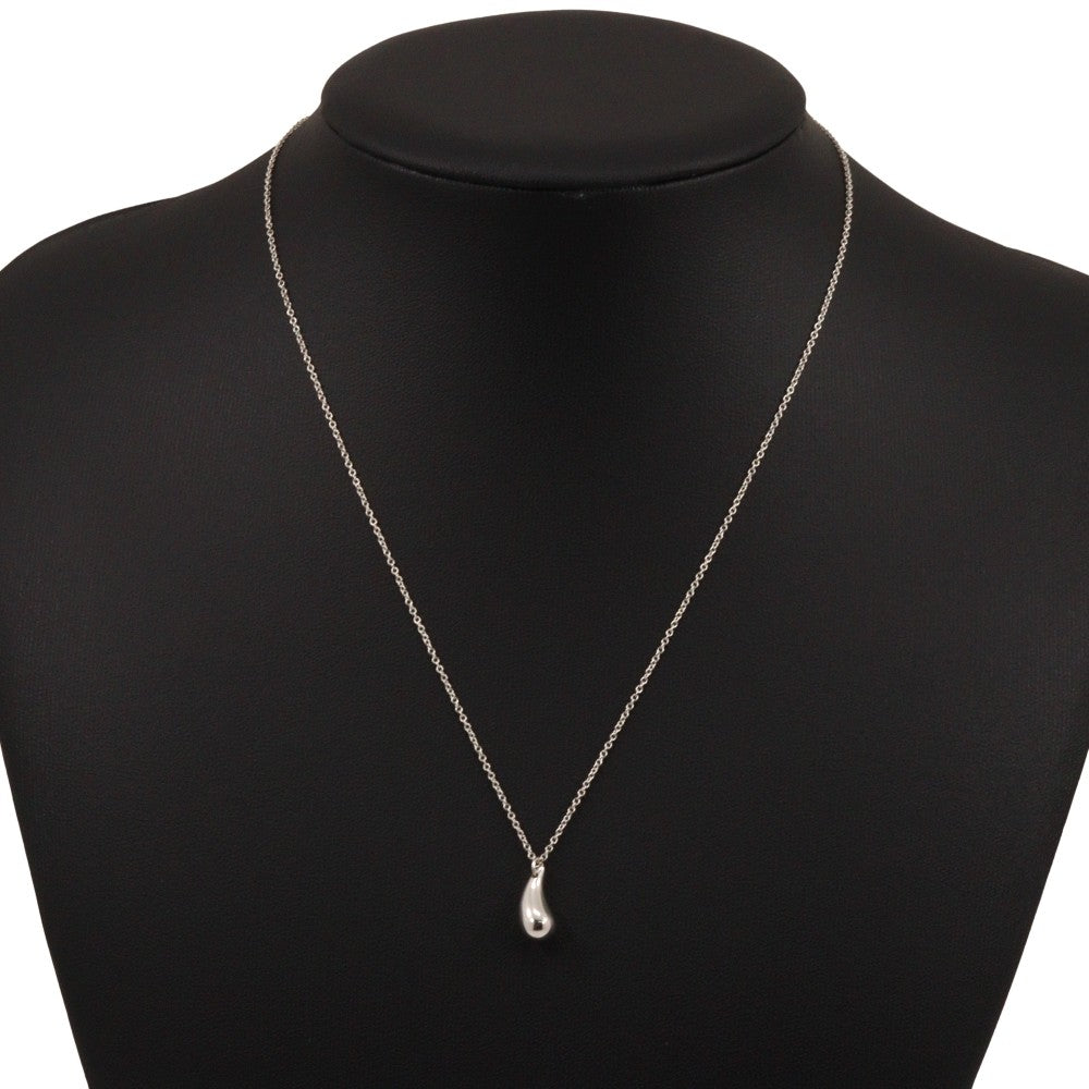 Tiffany & Co. Elsa Peretti Teardrop Pendant Necklace Sterling Silver, SILVER, SILVER, Necklace