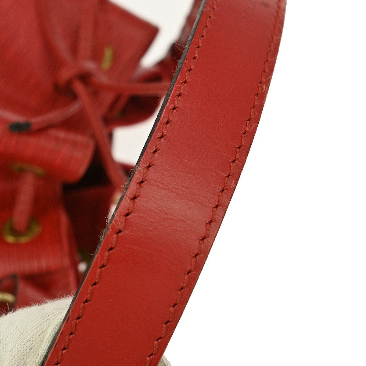 Louis Vuitton Petit Noe Handbag Epi Leather, RED, LEATHER, Shoulder bag