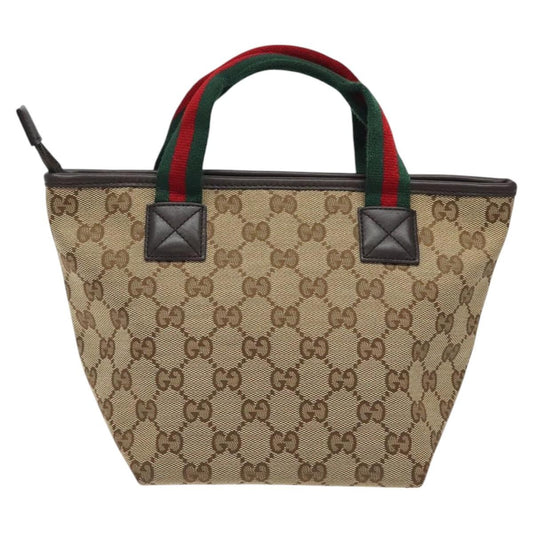 Gucci GG Canvas Bag Canvas, BEIGE, CANVAS, Handbag