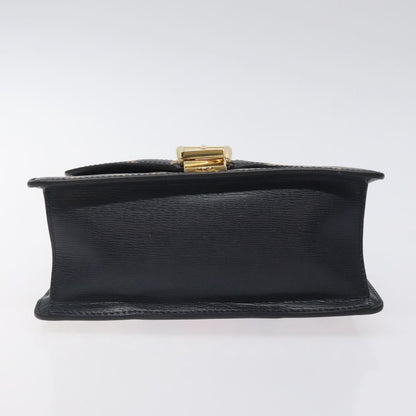 Gucci Sylvie Top Handle Bag Printed Leather, NAVY, LEATHER, Handbag