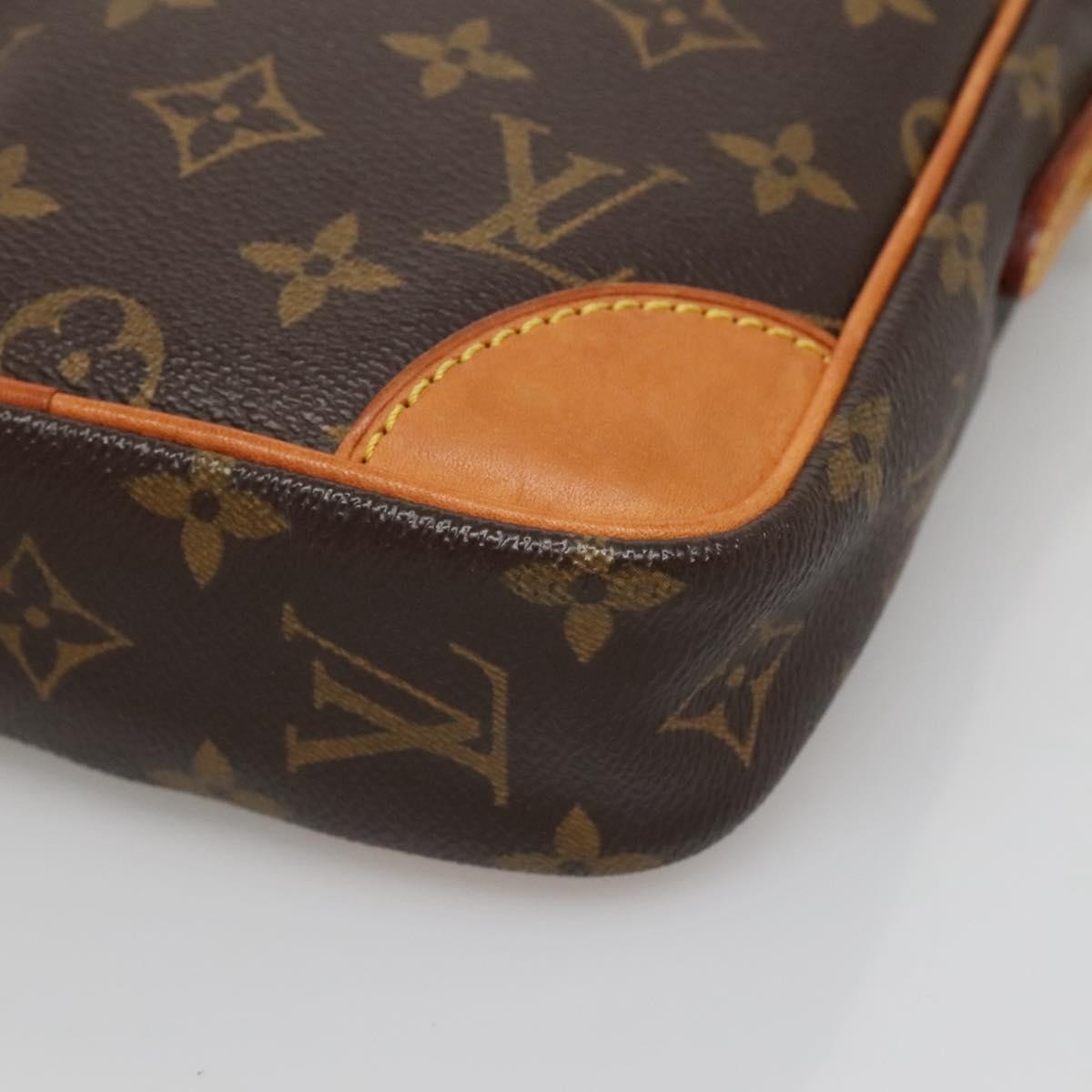 Louis Vuitton Danube 15 Crossbody Bag Monogram Canvas, BROWN, CANVAS, Crossbody bag