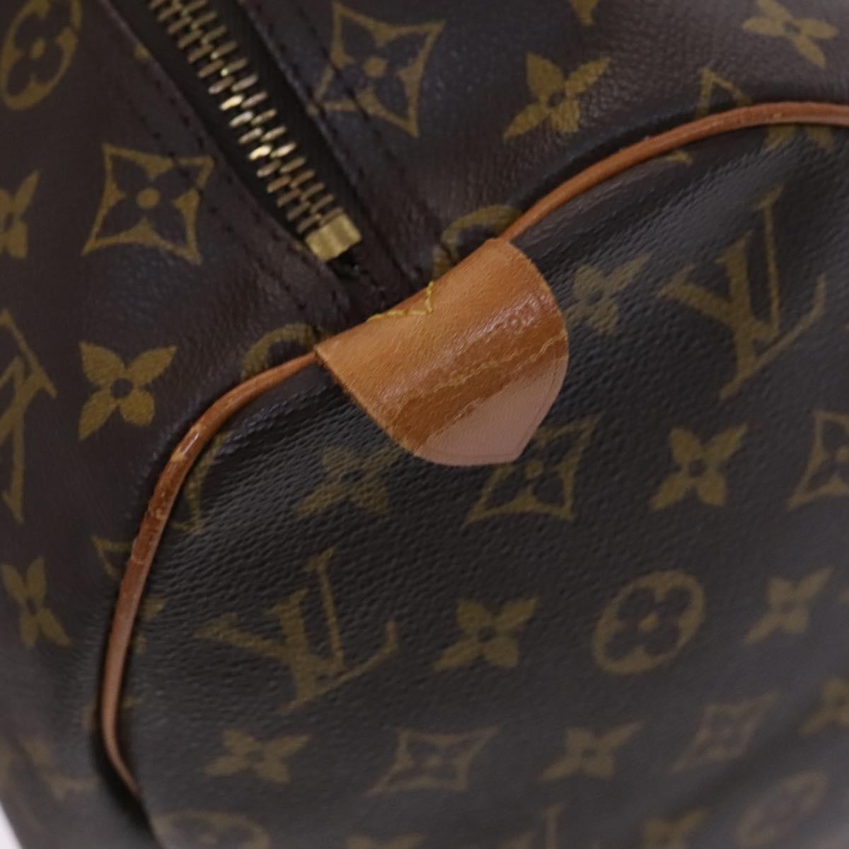 Louis Vuitton Keepall Bag Monogram Canvas, BROWN, CANVAS, Travel bag