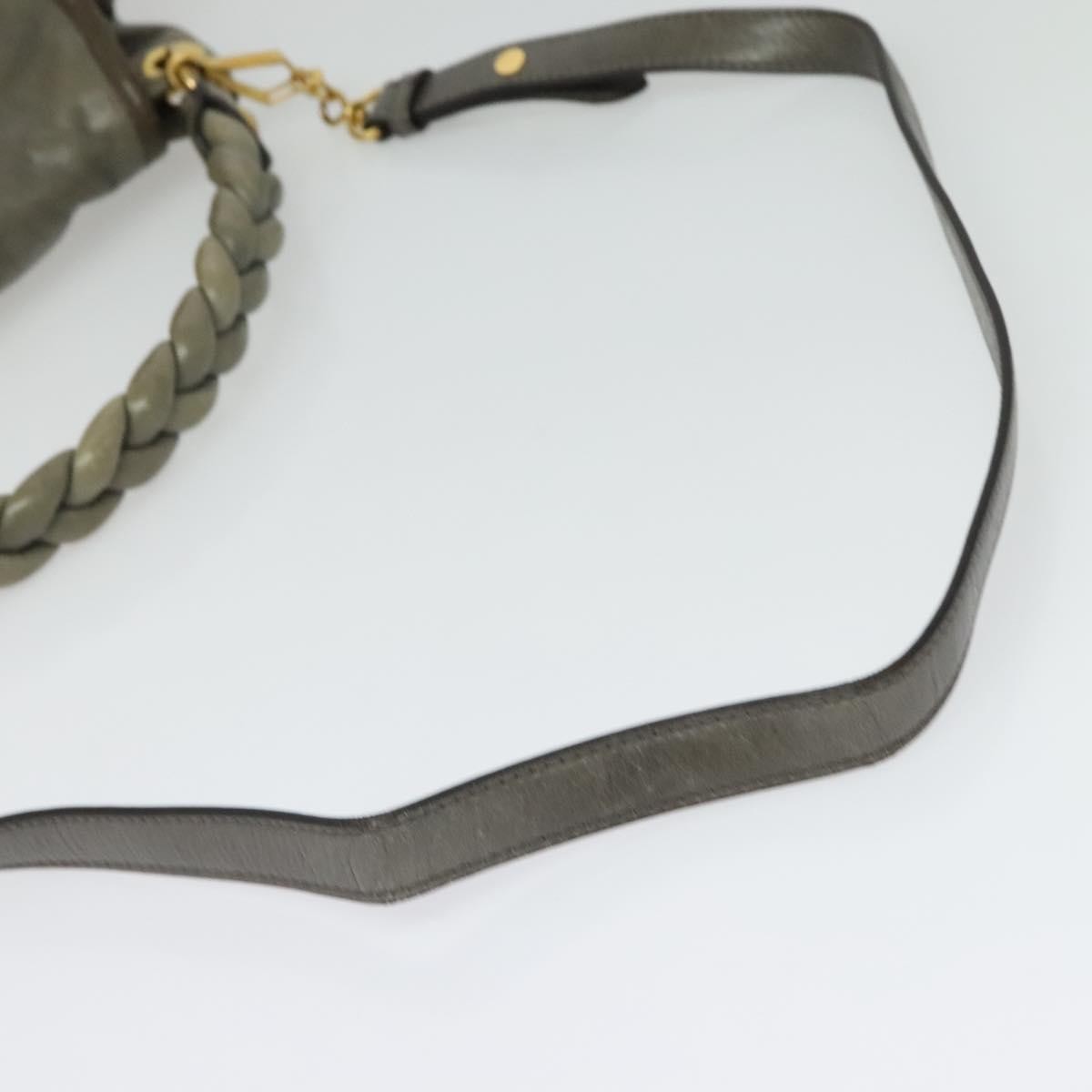 Miu Miu Coffer Convertible Hobo Matelasse Leather, GRAY, LEATHER, Handbag