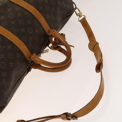 Louis Vuitton Keepall Bandouliere Bag Monogram Canvas, BROWN, CANVAS, Travel bag