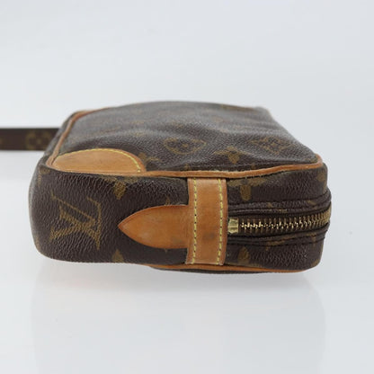 Louis Vuitton Marly Dragonne Clutch Monogram Canvas, BROWN, CANVAS, Clutche & pouche