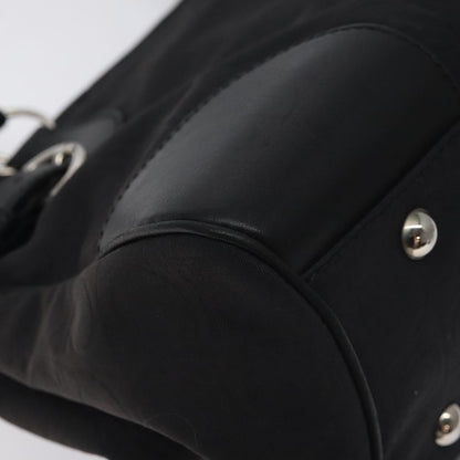 Salvatore Ferragamo Gancini handbag Nylon, BLACK, NYLON, Handbag