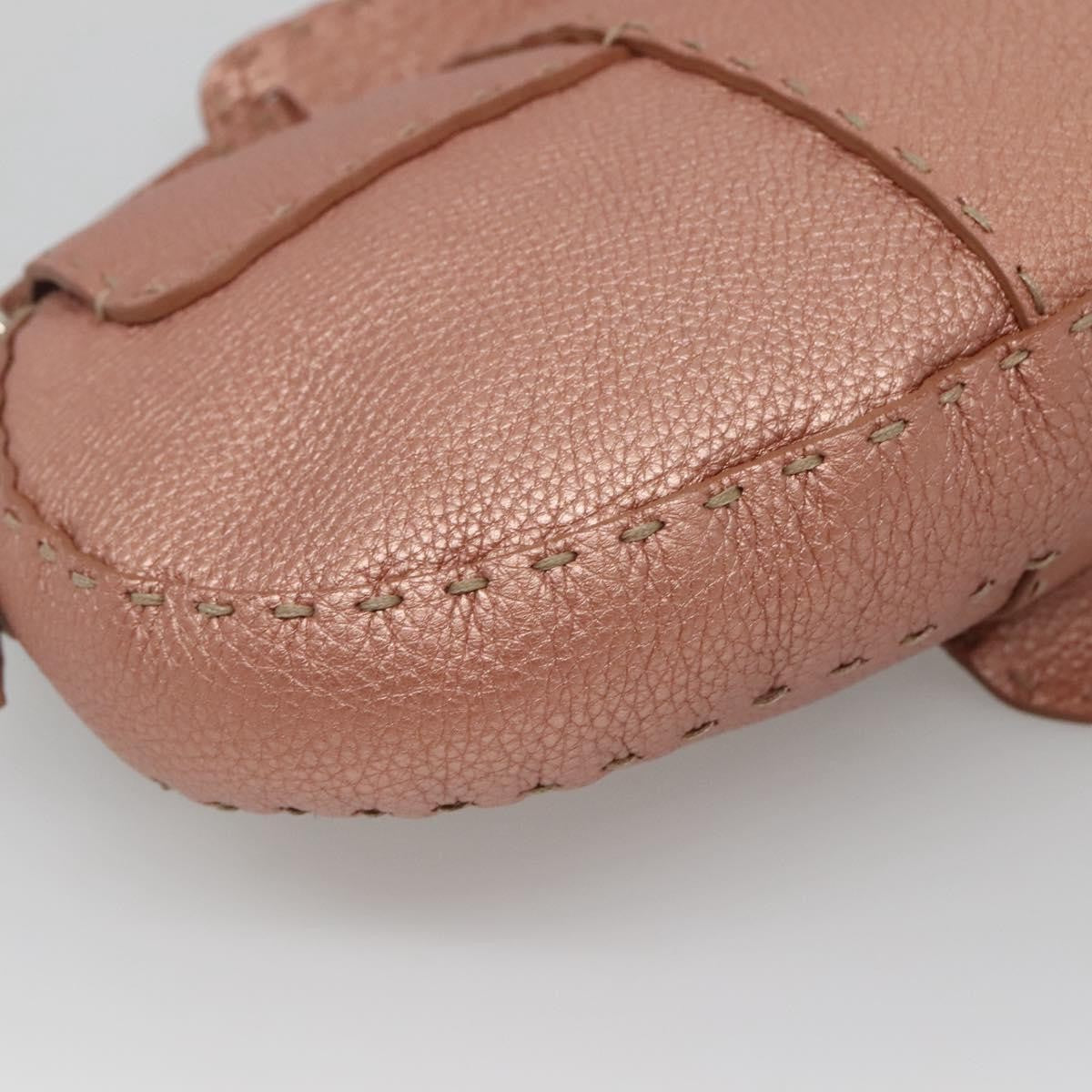 Fendi Vintage Selleria Flap Bag Leather, PINK, LEATHER, Shoulder bag