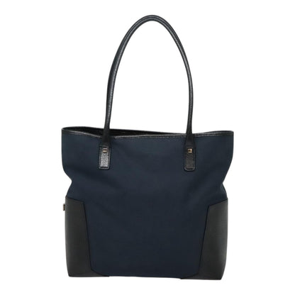 Salvatore Ferragamo Gancini Tote Gancini Canvas, NAVY, CANVAS, Tote bag