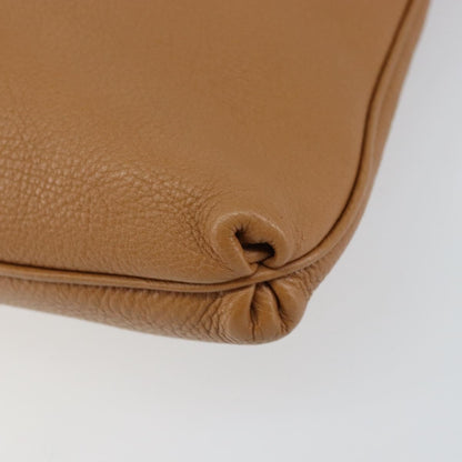 Salvatore Ferragamo Gancini Shoulder Bag Leather, BROWN, LEATHER, Shoulder bag