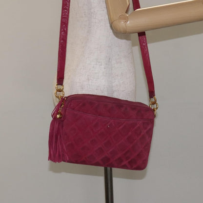 Chanel Vintage Camera bag Suede, PINK, SUEDE, Crossbody bag