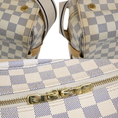 Louis Vuitton Naviglio Handbag Damier, WHITE, CANVAS, Shoulder bag