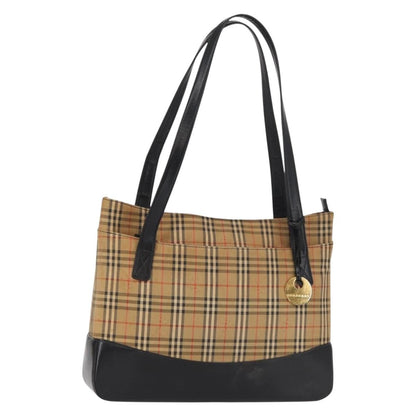 Burberry Nova check Shoulder bag Canvas, BEIGE, CANVAS, Shoulder bag