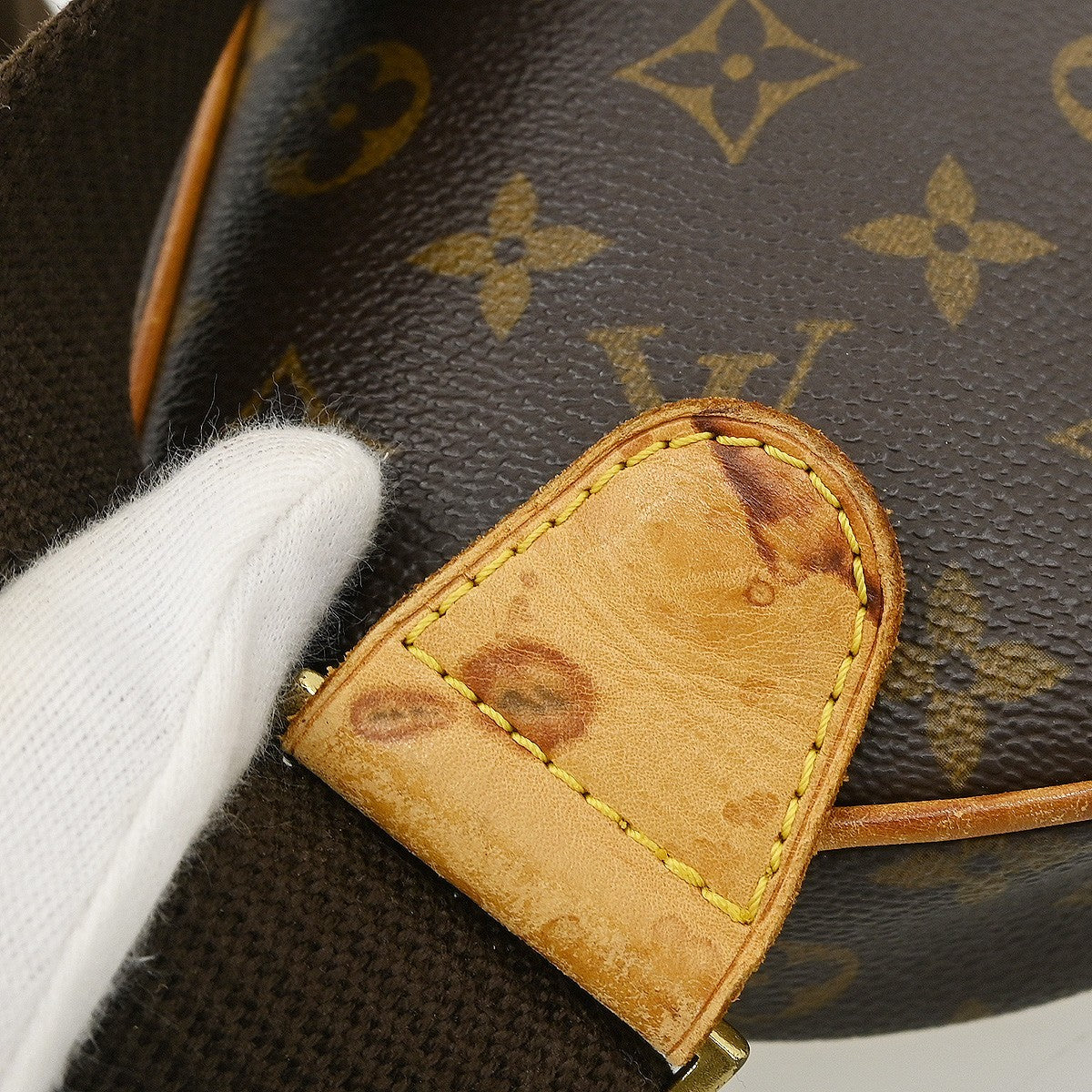 Louis Vuitton Pochette Gange Monogram Canvas, BROWN, CANVAS, Clutche & pouche