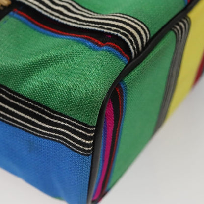 Versace Vanity Hand Bag Canvas and Leather, MULTICOLOUR, CANVAS, Clutche & pouche