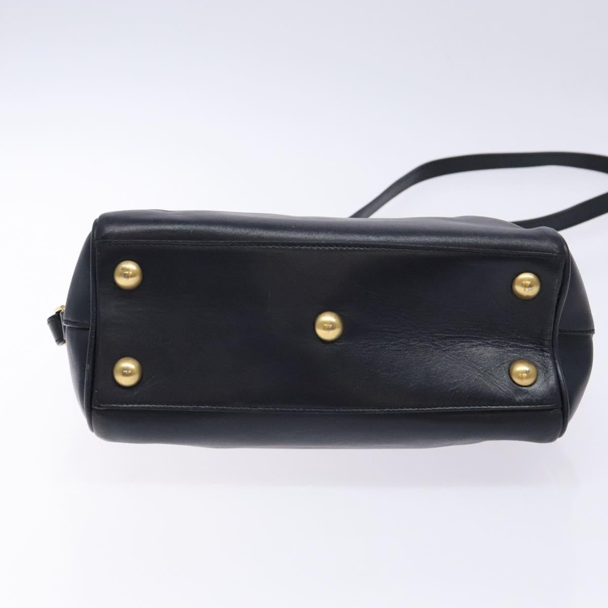 Saint Laurent Classic Baby Duffle Bag Leather, NAVY, LEATHER, Handbag