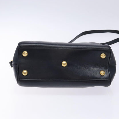 Saint Laurent Classic Baby Duffle Bag Leather, NAVY, LEATHER, Handbag