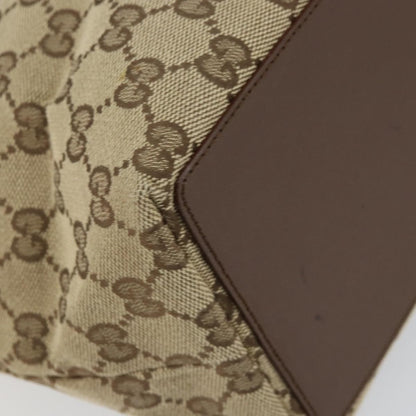 Gucci Vintage Bucket Shopping Tote GG Canvas, BEIGE, CANVAS, Tote bag