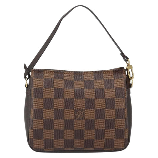 Louis Vuitton Trousse Make Up Bag Damier Canvas, Brown, Canvas, Clutch