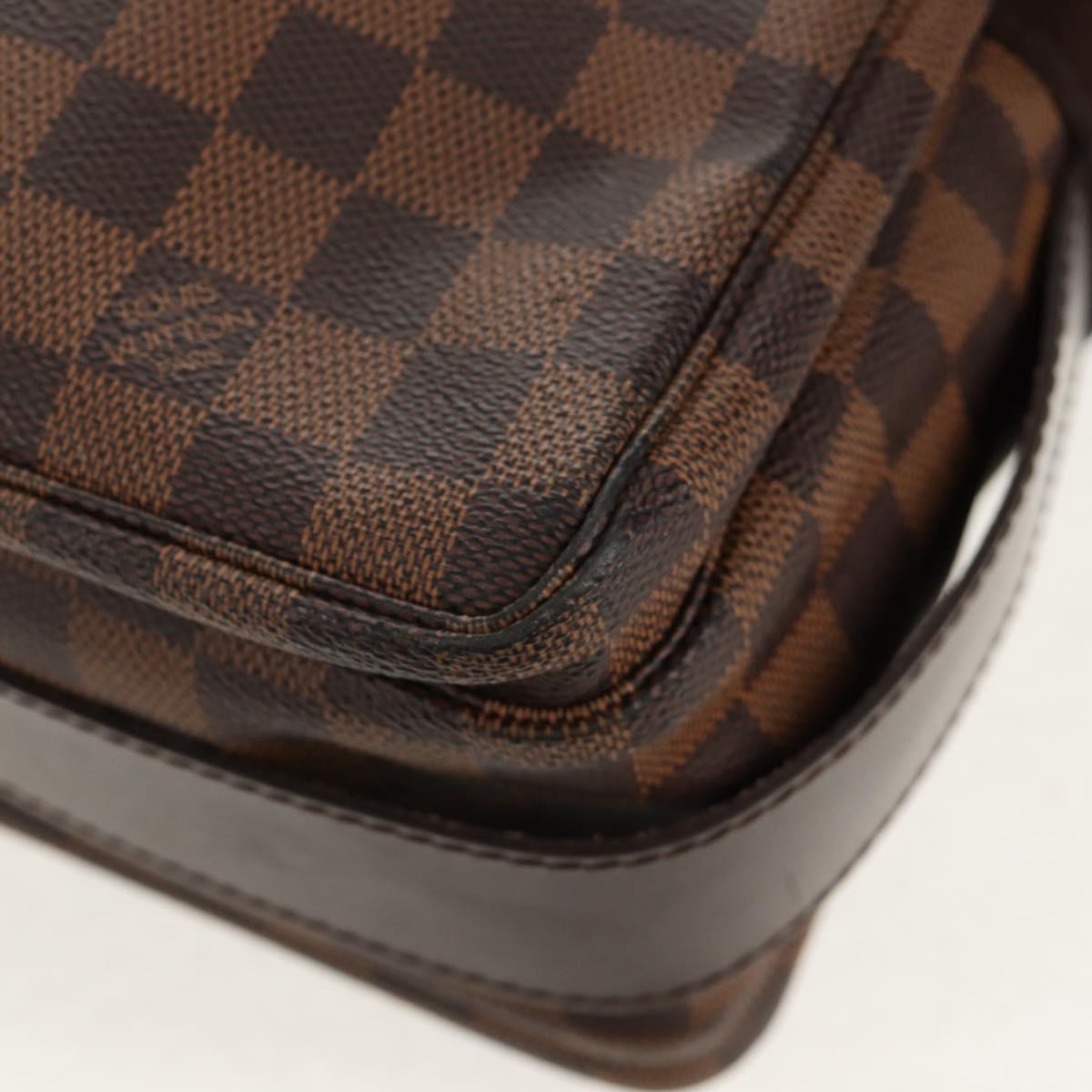 Louis Vuitton Naviglio Handbag Damier, BROWN, CANVAS, Shoulder bag