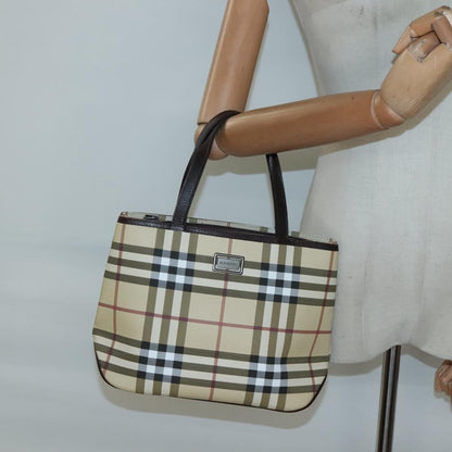 Burberry Nova Check Handbag Nova Check Canvas, BEIGE, CANVAS, Handbag