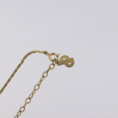 Christian Dior CD Round Pendant Necklace Metal, GOLD, METAL, Necklace