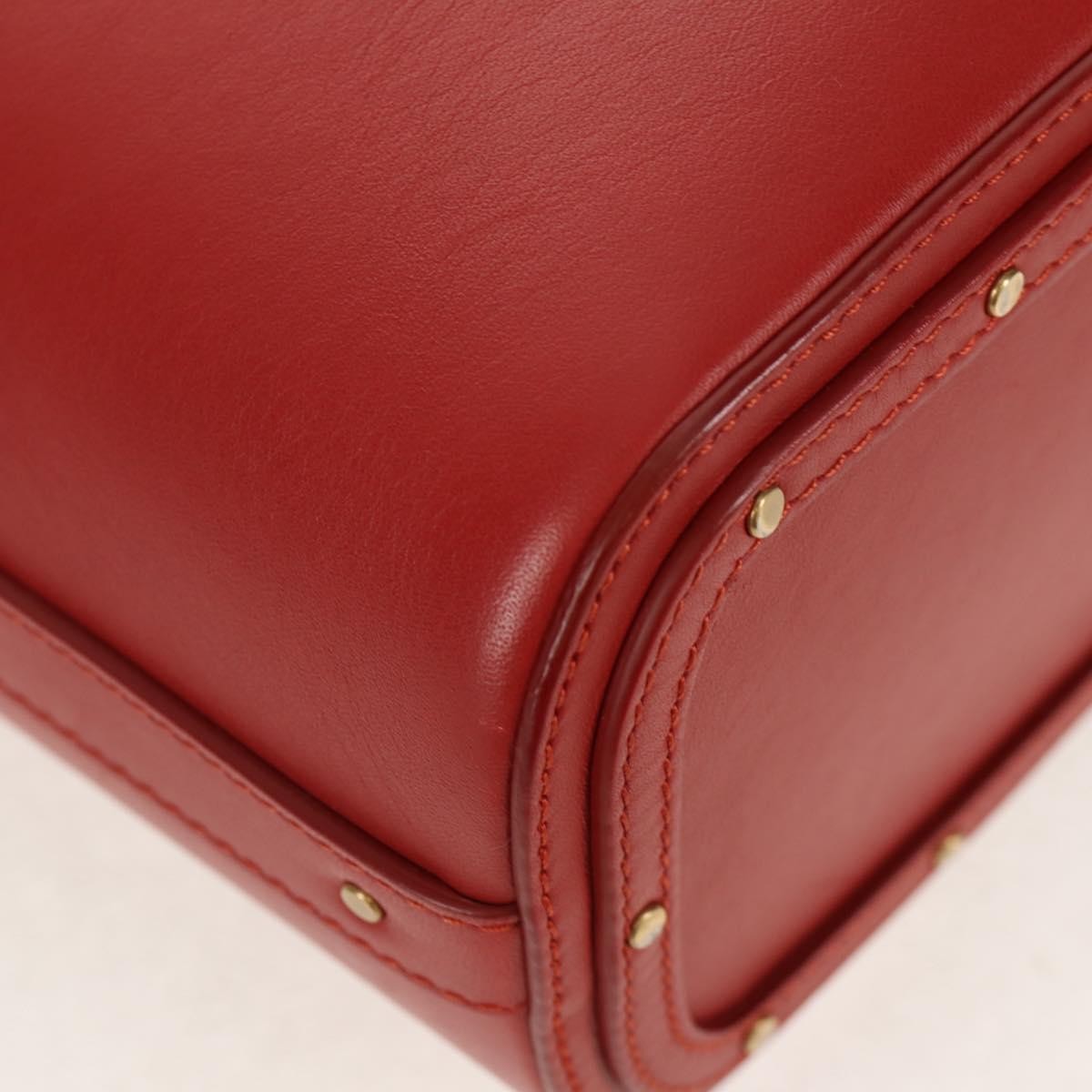 Chloe Roy Bucket Bag Leather, RED, LEATHER, Shoulder bag