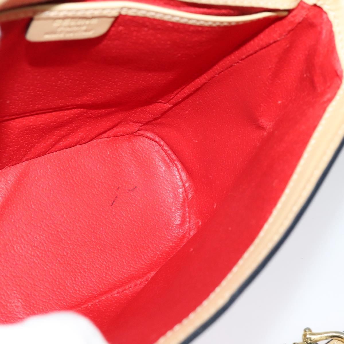 Celine Shoulder Bag Leather, BEIGE, LEATHER, Shoulder bag