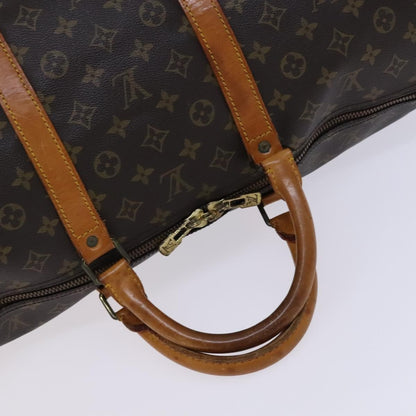 Louis Vuitton Keepall Bag Monogram Canvas, BROWN, CANVAS, Travel bag