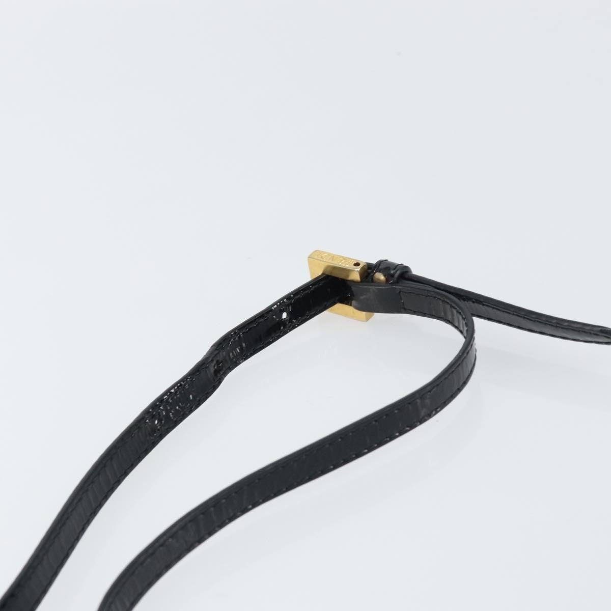 Fendi Vintage Shoulder Bag Enamel, BLACK, PATENT_LEATHER, Shoulder bag