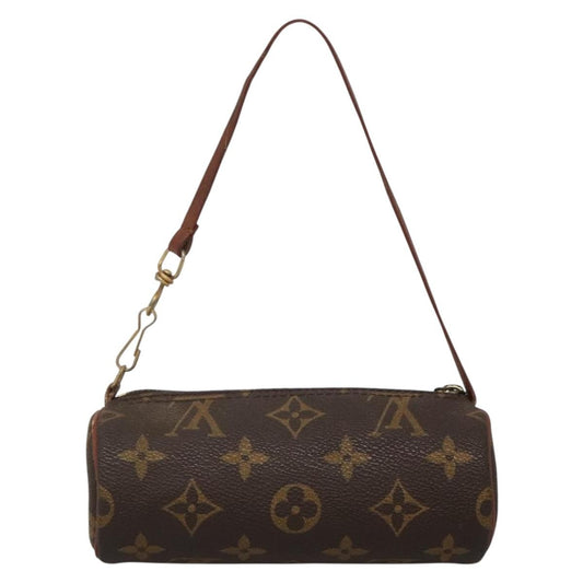 Louis Vuitton Papillon Pochette Monogram Canvas, BROWN, CANVAS, Clutche & pouche