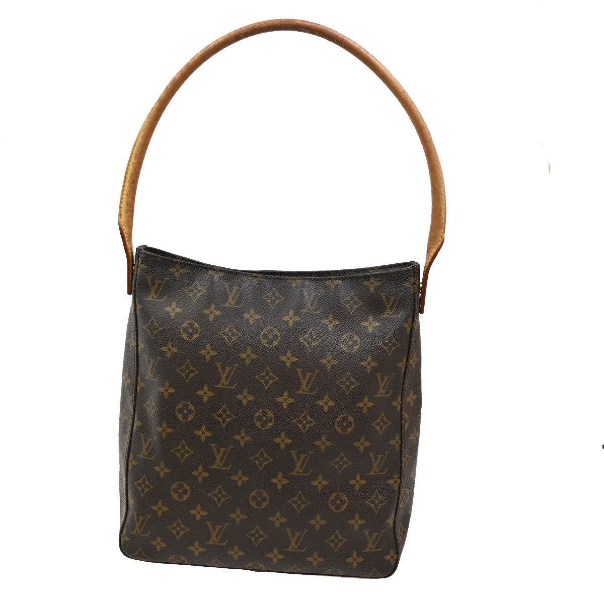 Louis Vuitton Looping Handbag Monogram Canvas, BROWN, CANVAS, Handbag